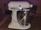 Kitchenaid K45sswh Classic Standalone Mixer White 4 5 Qt Bowl Whisk