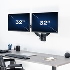Vivo Pneumatic Spring Arm Dual Monitor Wall Mount 17  - 32  Computer Screens