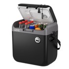25l Portable Car Refrigerator Electric Cooler Warmer 12v 110v Travel Car Fridge