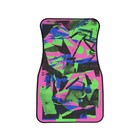 90 s Neon Abstract Collage Car Floor Mats   Retro Arcade Style Pattern