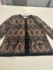 Misook Medium 2 Piece Skirt Set Jaquard Print