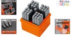 37-piece Number And Letter Stamp Set For Imprinting On Metal  Wood  And Leather