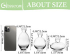 Glasseam Bud Vase Set     Japandi Minimalist Glass Vases In Assorted Colors  4-pac