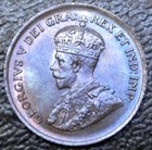 Old Canadian Coin 1929 - One Cent - Bronze - George V - Nice High Grade
