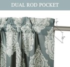 Sterling Creek Luxury Traditional Jacquard Medallion Window Curtain Panel Set