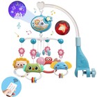 Musical Baby Crib Mobile With Lights Remote Control Projection Toy