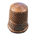Vintage Original Sterling Silver Thimble W  Ornate Floral Decorative Design