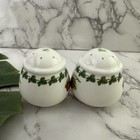 Portmeirion Strawberry Fair Salt And Pepper Shaker Set Small Round England