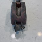 Antique Wood Pulley Block And Tackle Farm Industrial Tool Heavy Duty