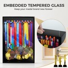 Mocas Medal Hanger Display Case  Dust-proof 22 x15  Wall Extra Large  Black 