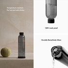 32 Oz Glass Water Bottle With Silicone Sleeve - Bpa Free Glass Water Bottles 32 