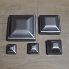 Post Cap Pressed Dome Steel Metal Square For Gate Fences Multiple Sizes In Bulk
