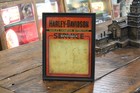 Scarce Early Harley Davidson Reverse Painted Glass Dealer Service Lighted Sign