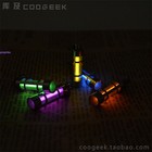 Titanium Alloy Key Ring Self   glow Tube Pendant Lights Gift Collection Glow Stick