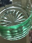 Vintage Vaseline Glass Sugar Bowl Glows Double Handle 