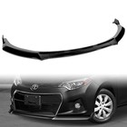 9 Piece Front Bumper Lip For Toyota Corolla S Models 2014 2015 2016 Abs Black