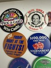 Vintage Pinback Button Lot 16 Casino Golden Nugget Promo Advertising Event Pins