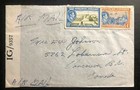 1940s Bahamas Censored Airmail Cover To Vancouver Canada No Cancellation
