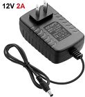 Ac dc 12v 2a Power Supply Adapter Transformer For 5050 3528 Led Strip Light 24w