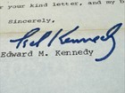 Ted Kennedy Signed Letter Will Not Run For President Wi Env  July 1979 Senator