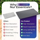 Xl Stone Bath Mat Diatomite Quick Dry Non Slip Super Absorbent Bathroom Rug