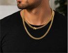 Real 10k Yellow Gold 7mm Royal Miami Cuban Link Chain 22  Inc Necklace Box Lock