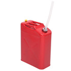 Portable 20l 5 Gallon Petrol Jerry Can With Spout  Red