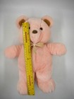 Vintage 1985 Dakin Pink Teddy Bear Plush Small Stuffed Animal Korea Bow Toy