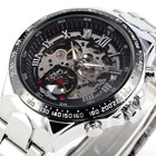 Men s Personality All-steel Hollow Automatic Mechanical Watch
