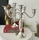 Pair Towle Sterling Silver Candelabras 3 - Arm Candle Holders Vintage Elegant