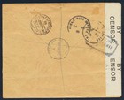 Palestine Israel To Egypt 1918 Blues   Typos On Richly Franked R-cover Jaffa To