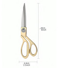 Heavy Duty Dressmaking Fabric Scissors Stainless Steel Sharp Seam Tailor Shears