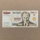 Turkey 5 Million Banknote Turkish Currency Mustafa Kemal Ataturk Memorabilia