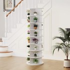 8 Tier Rotating Shoe Rack  Spinning Lazy Display Storage  Shoe Tower Organizer
