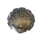 Antique Silver Plated Shell Dish Tray Ornate Footed Serving Bowl Decor