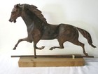 Copper Painted Horse Weathervane Late 19th C 