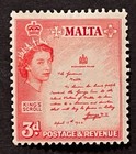 Travelstamps  1956 Malta Stamps Scott  252 Sg 272 Qeii Auberge De Castile Mogh