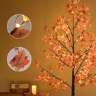 Artificial Lighted Maple Tree With 136 Warm White Led Lights  Indoor Outdoor Hom