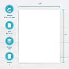 100 Sheets White Cardstock 8 5x11 Printable For Covers Cards Signs Crafts