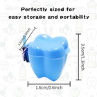 10 Pieces Plastic Baby Tooth Keepsake Box Set  Multicolor Teeth Storage Case Hol