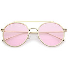 Vintage Silver Frame Round Retro Black Metal Festival Fashion Sunglasses Uv400