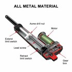 Dc 12v Linear Actuator Heavy Duty 2  40  Long Stroke 5mm s 36in 3000n Waterproof