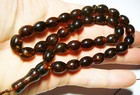 Amber Islamic 33 Prayer Beads Natural  Amber Misbaha Tasbih Pressed   B308