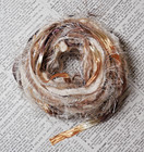 Scrapbook Mixed Media Fibers Junk Journal Embellishments 24 Yds  coffee   Cream 