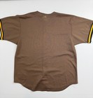 Vintage Cleveland Giants Jersey Mens Xl Brown Mlb Button Front Majestic Vtg Usa