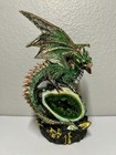 Emerald Crystal Dragon Figurine Glittery Green Wicked Dragon 8   