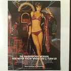 1981 Maidenform Print Ad Sweet Nothings Neon Sexy Legs