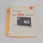 Vintage 1980   s Kodak Disc 2000 Camera With Case   Manual 
