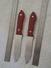Pair Aluminium Training Knives Martial Arts Practice Realistic Wooden Handle