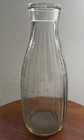 Vintage Cook Farm Milk T g  Hancock Bottle 5 Cent Refund Embossed 1 Quart